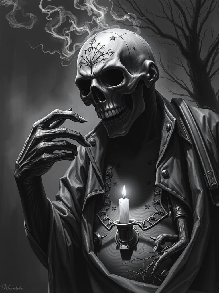 Dark Horror: Unsettling Image of Creeping Dread