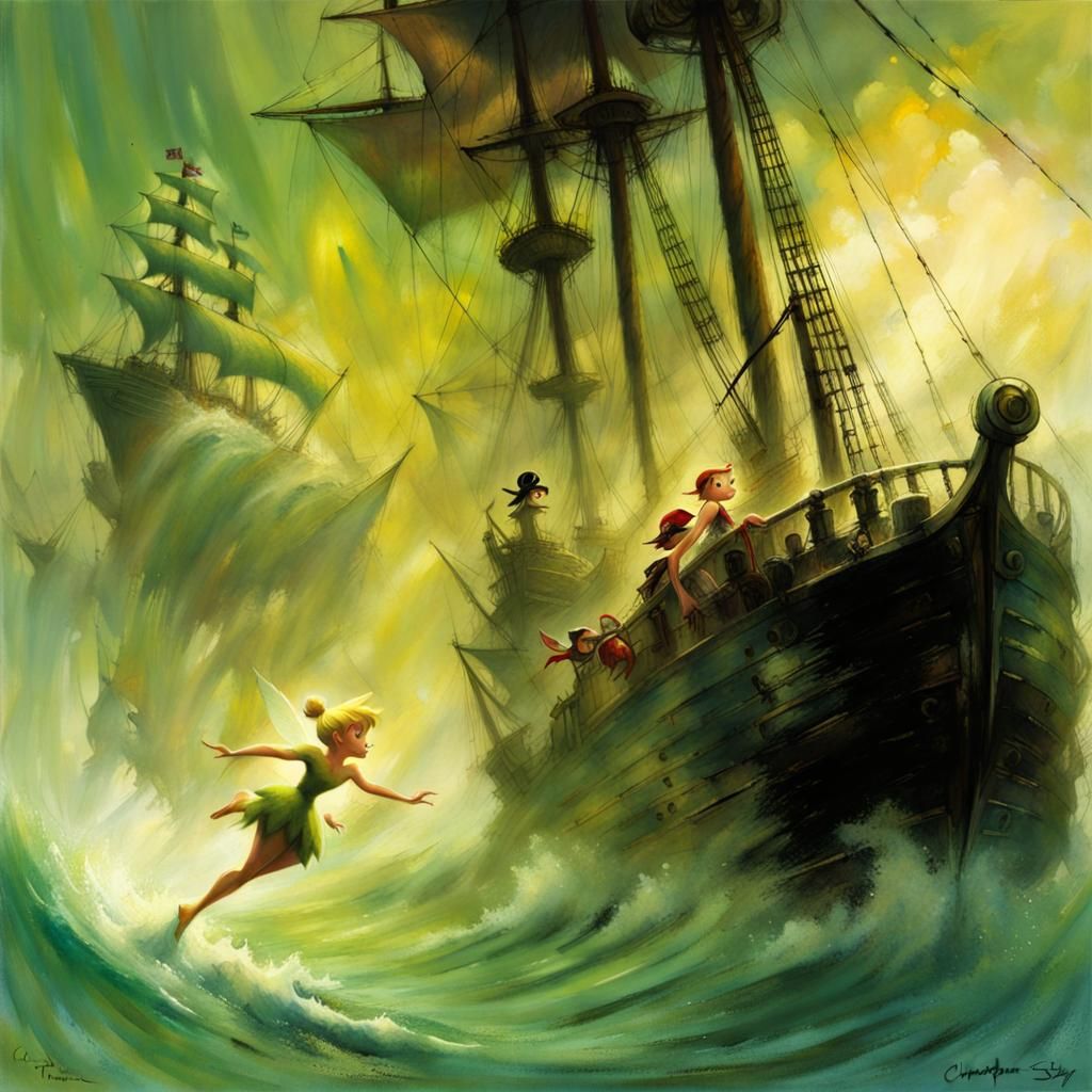 Tinkerbell's Escape: Animated Adventure on the High Seas