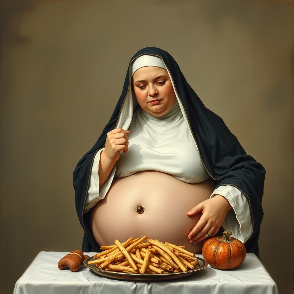 Obese Nun Character Concept