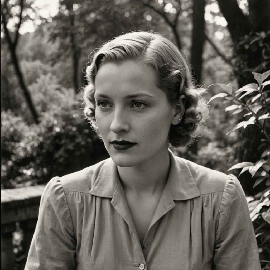 Vintage Portrait in 1930s Photographic Style