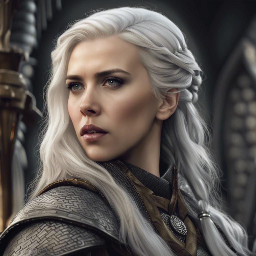 Scarlett Johansson as Targaryen in Game of Thrones Style