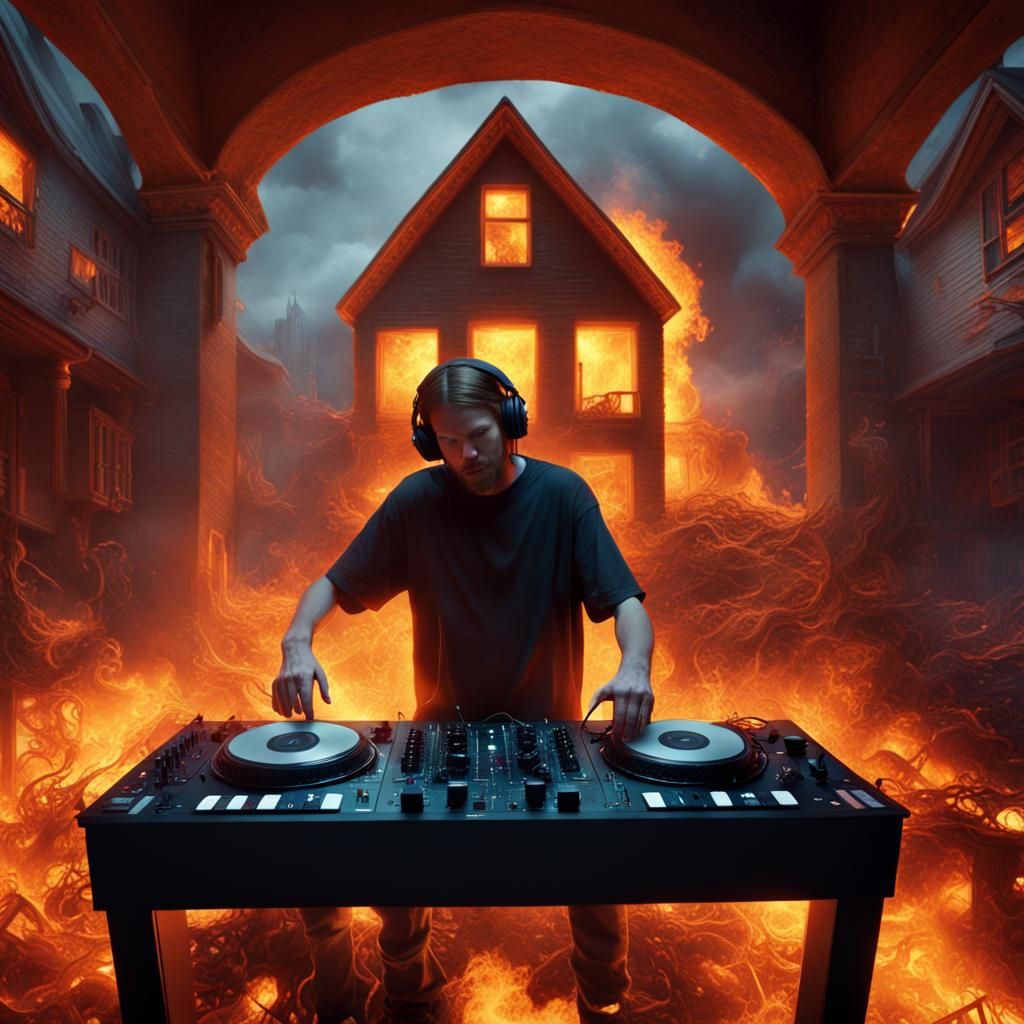 Aphex Twin DJ Set in Burning House
