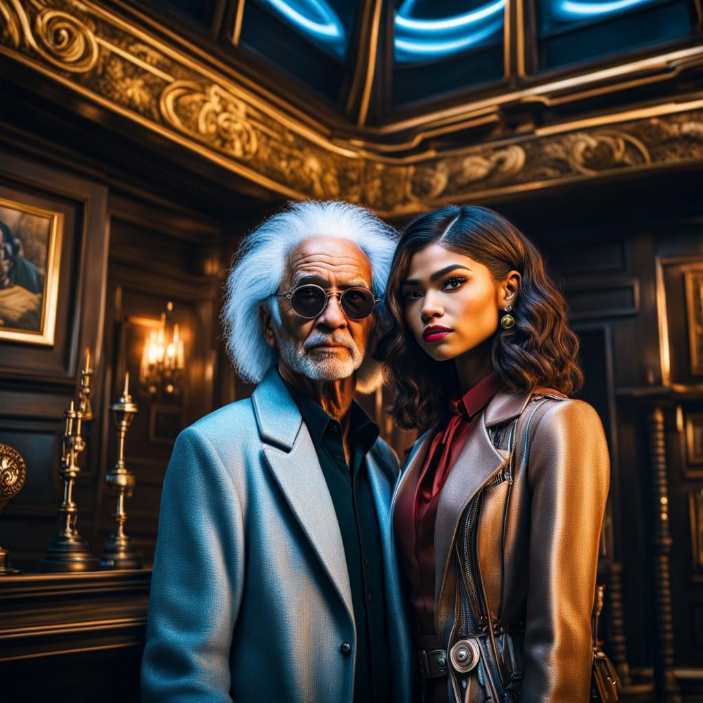 Zendaya is Back to the Future with Dr. Emmett Brown