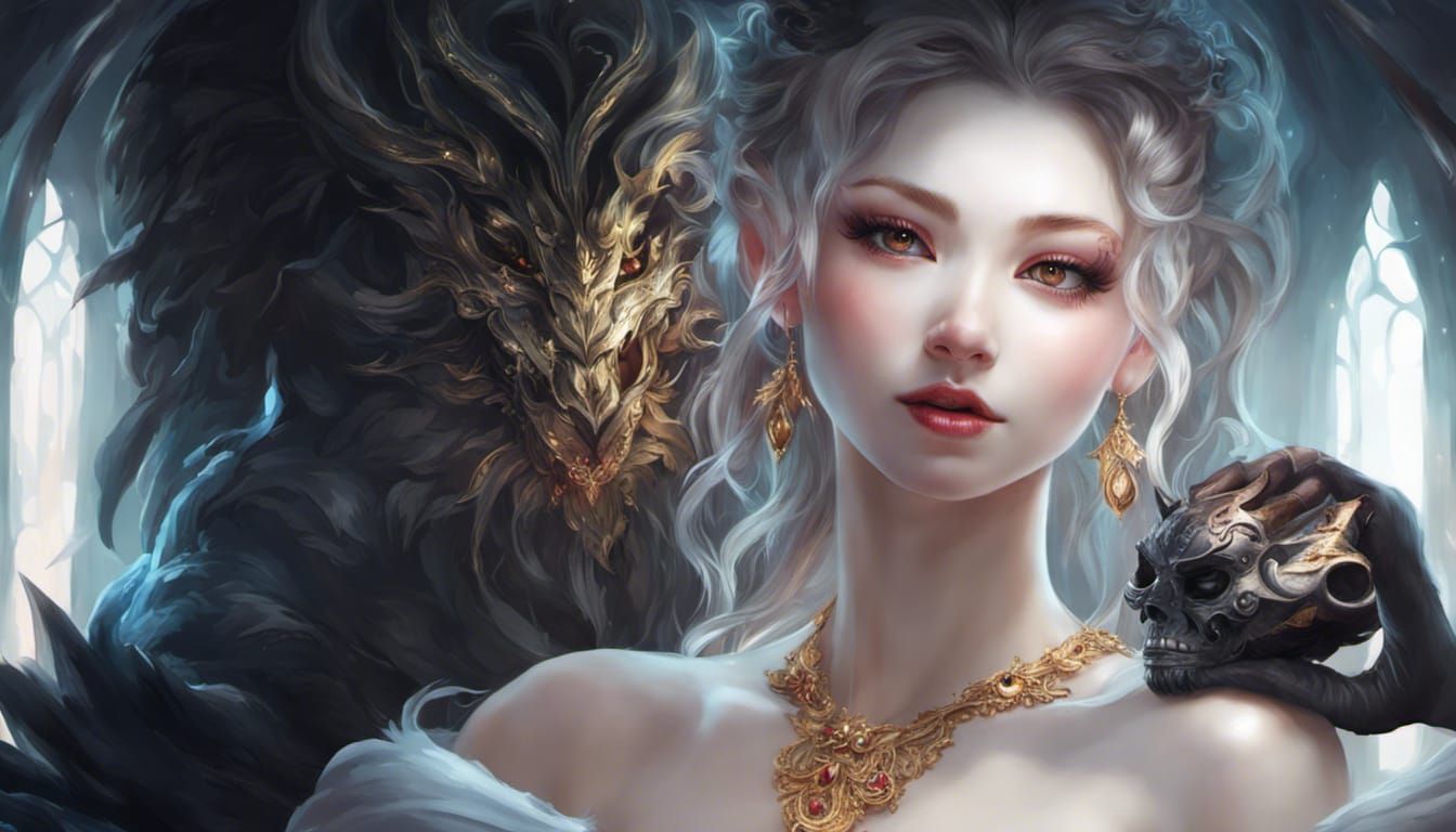 Princess's Dark Temptation in Sakimichan Style