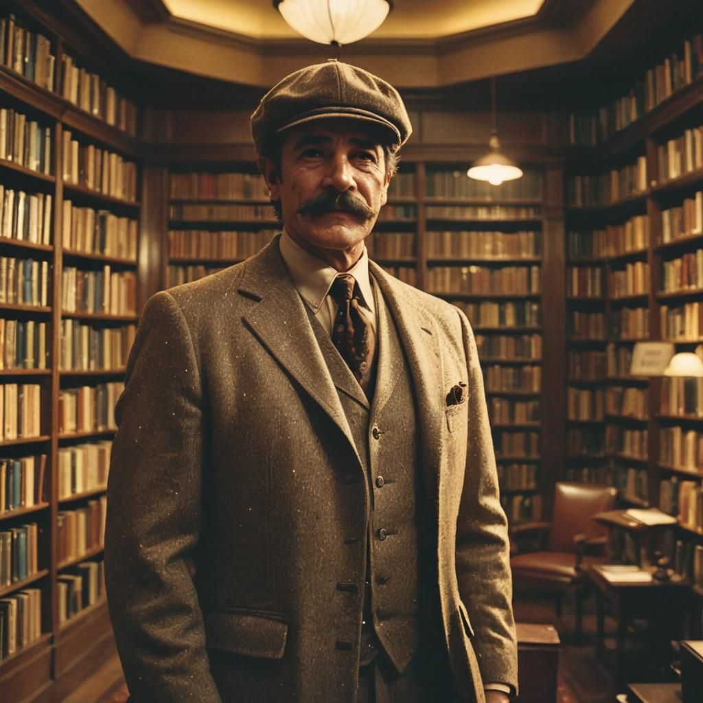 Dramatic Film Still of Columbian Man with Magic