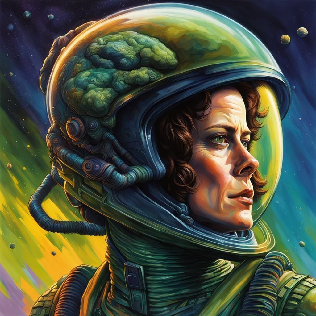 Hyperrealistic Portrait Inspired by Sigourney Weaver