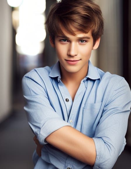 AI Image of a Cute Teenage Boy