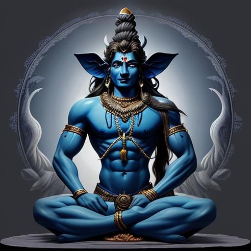 Shiva represents death and dissolution, destroying worlds so they may be recreated by Brahma.