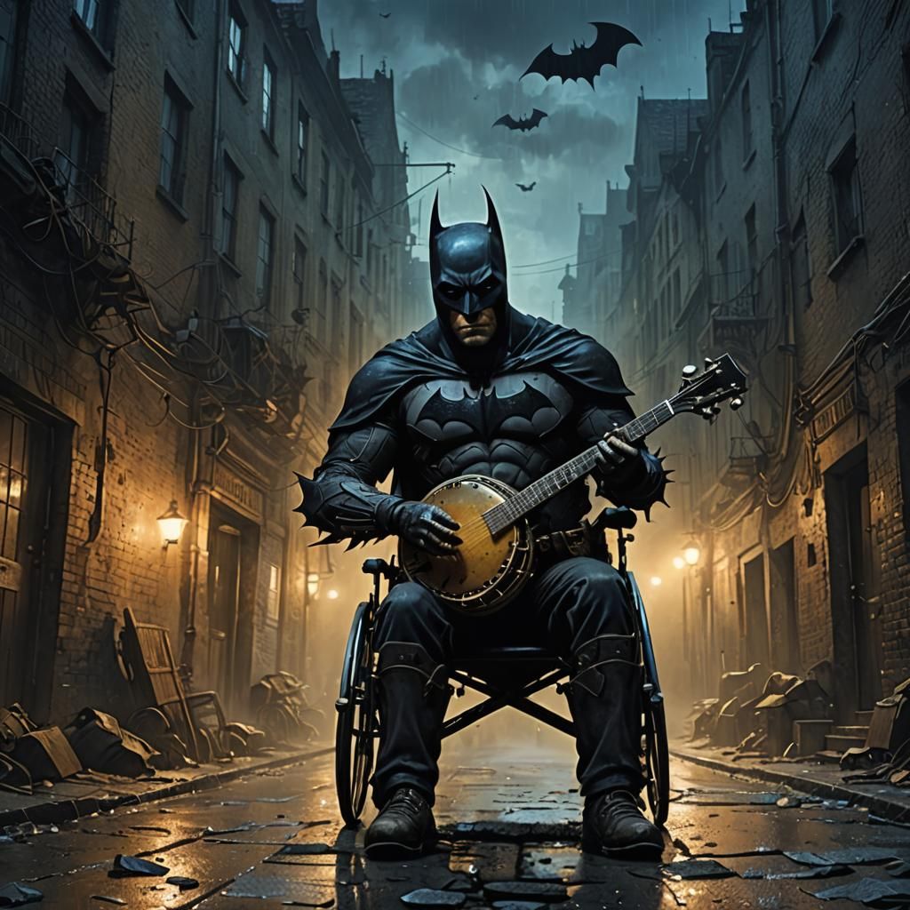 Batman Plays Banjo: Dark Fantasy Concept Art