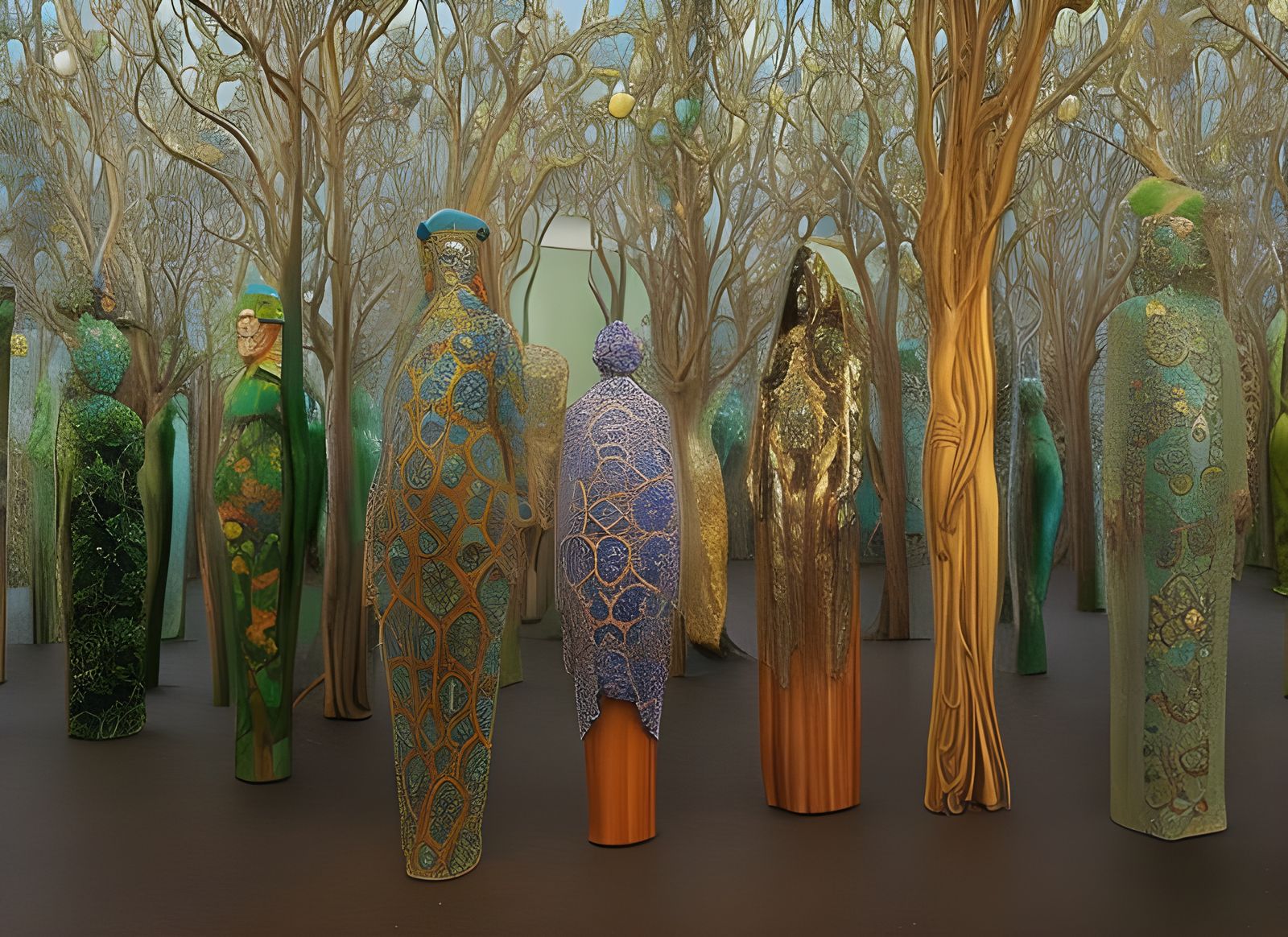 Bipedal History: A 3D Shaded Hyperreal Painting