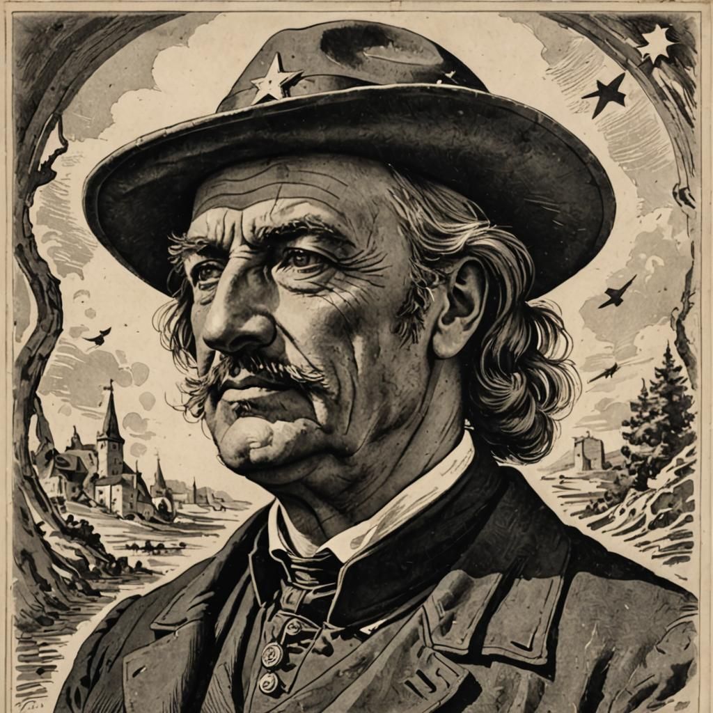 Strong Archer Shooting Arrow with Bow