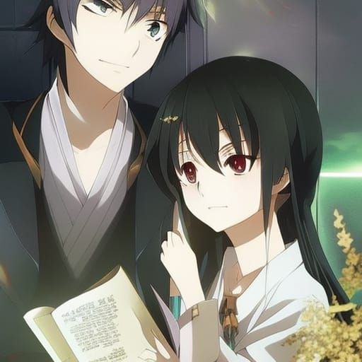 Anime Character Illustration in Manga Style