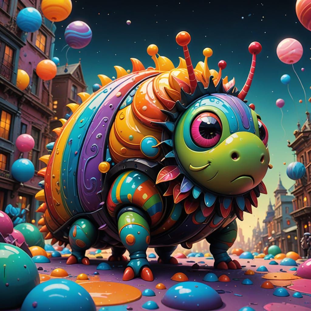 Whimsical Candy Fantasy Creature