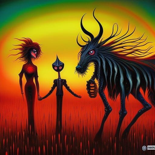 Virus in Comic Book Art, Neo-Impressionism Style