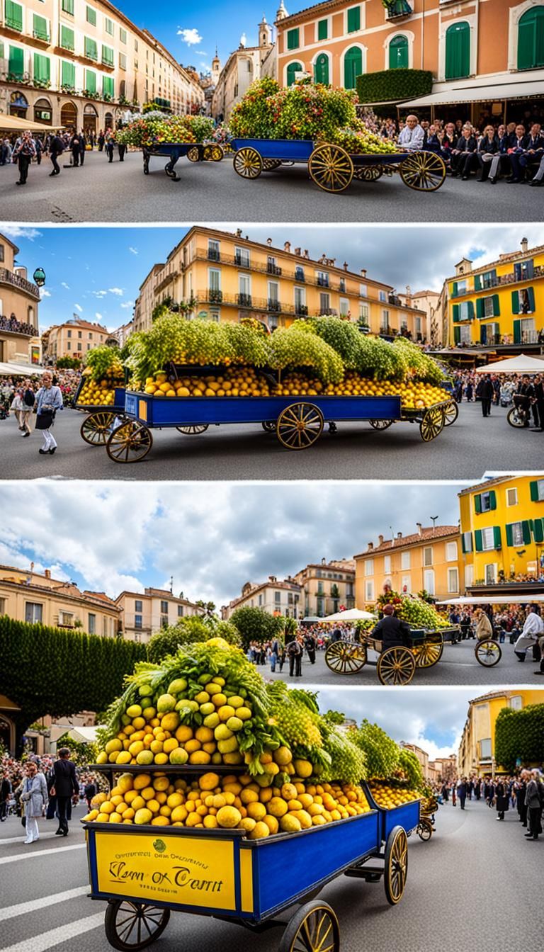 Menton Lemon Festival Cart Parade