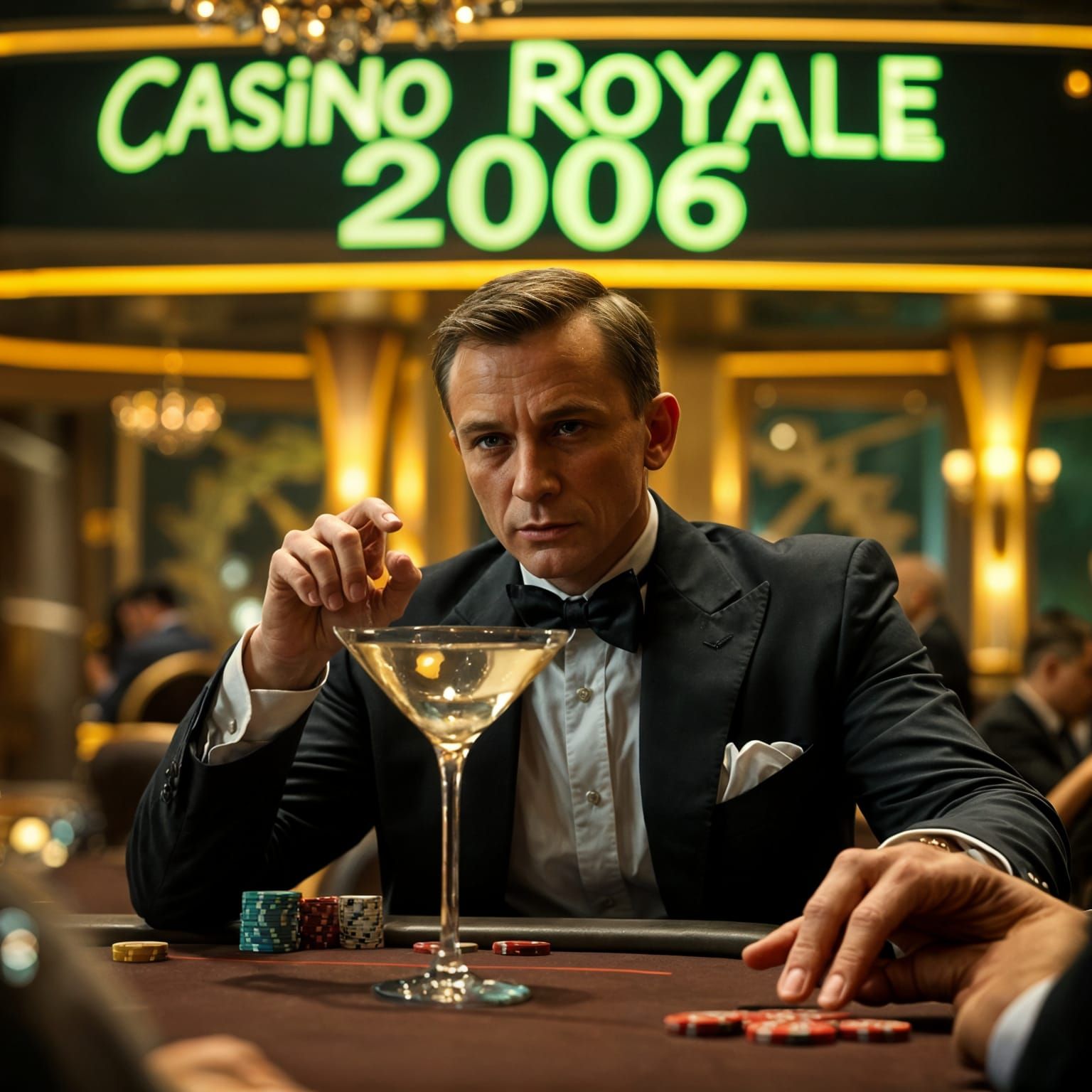 James Bond Orders Vesper Martini in Casino Royale