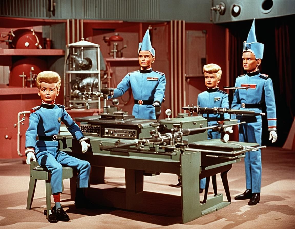 Thunderbirds TV Show Scene, 1964 Style