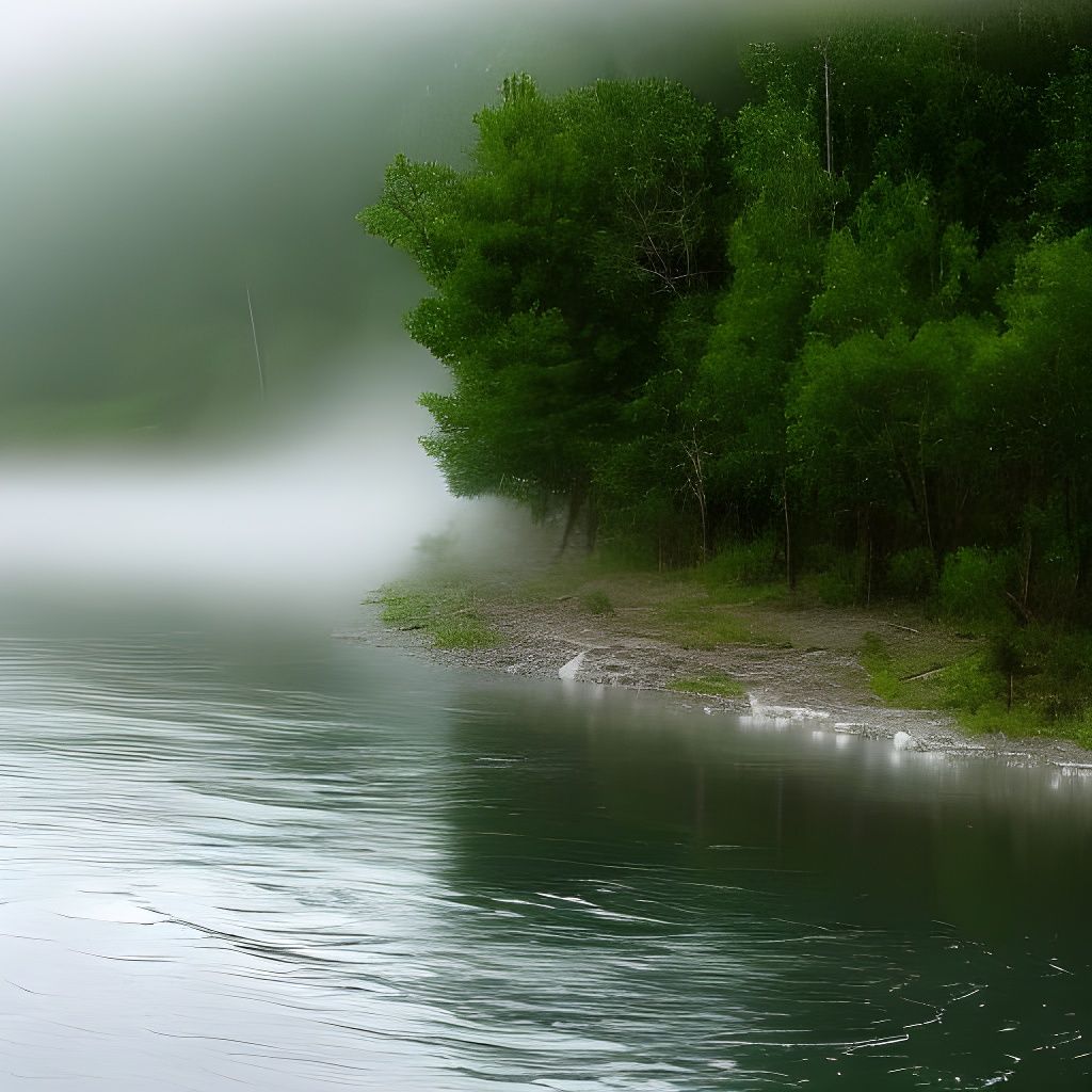 Steamboat on Misty River