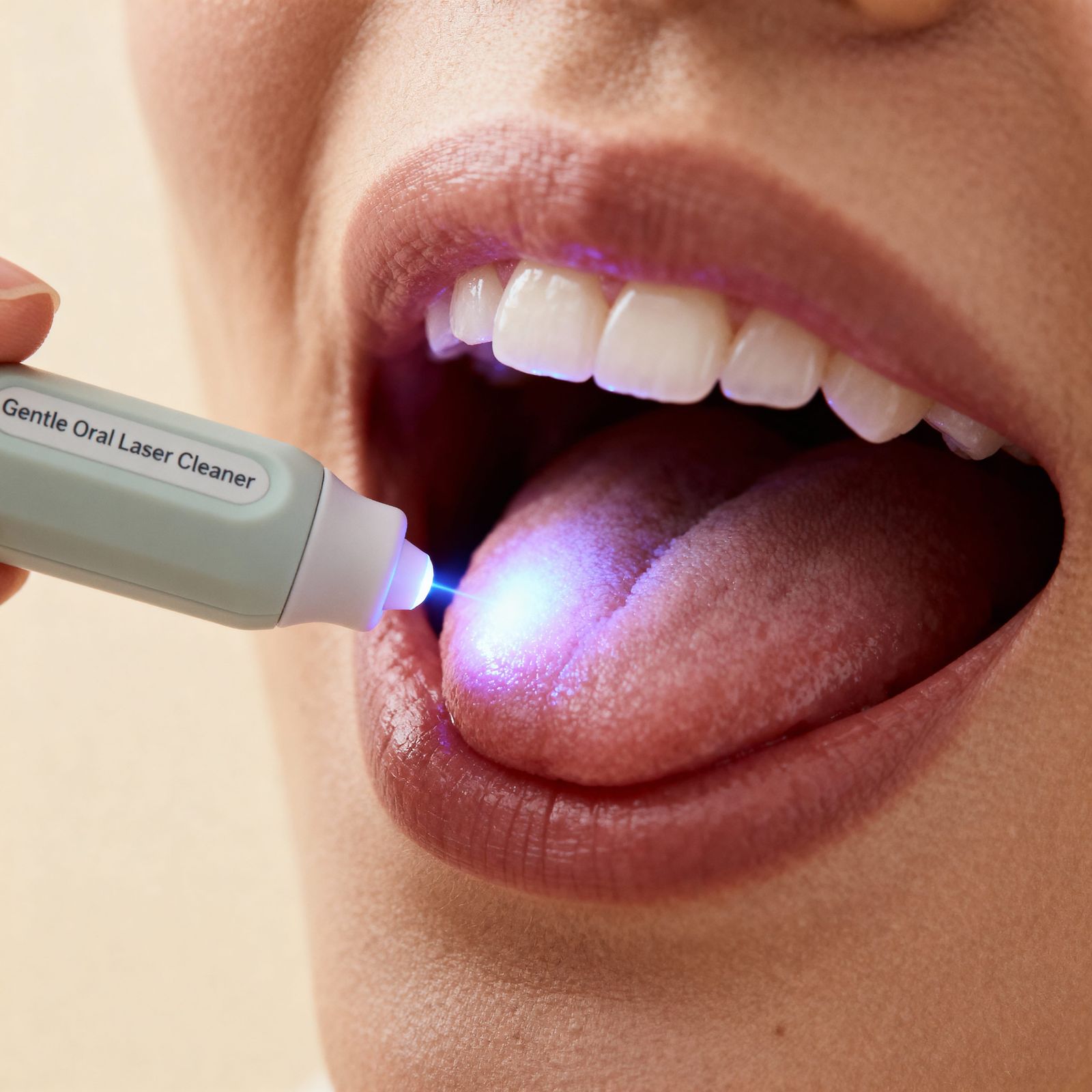 Gentle Laser Pointer for Oral Bacteria Cleaning