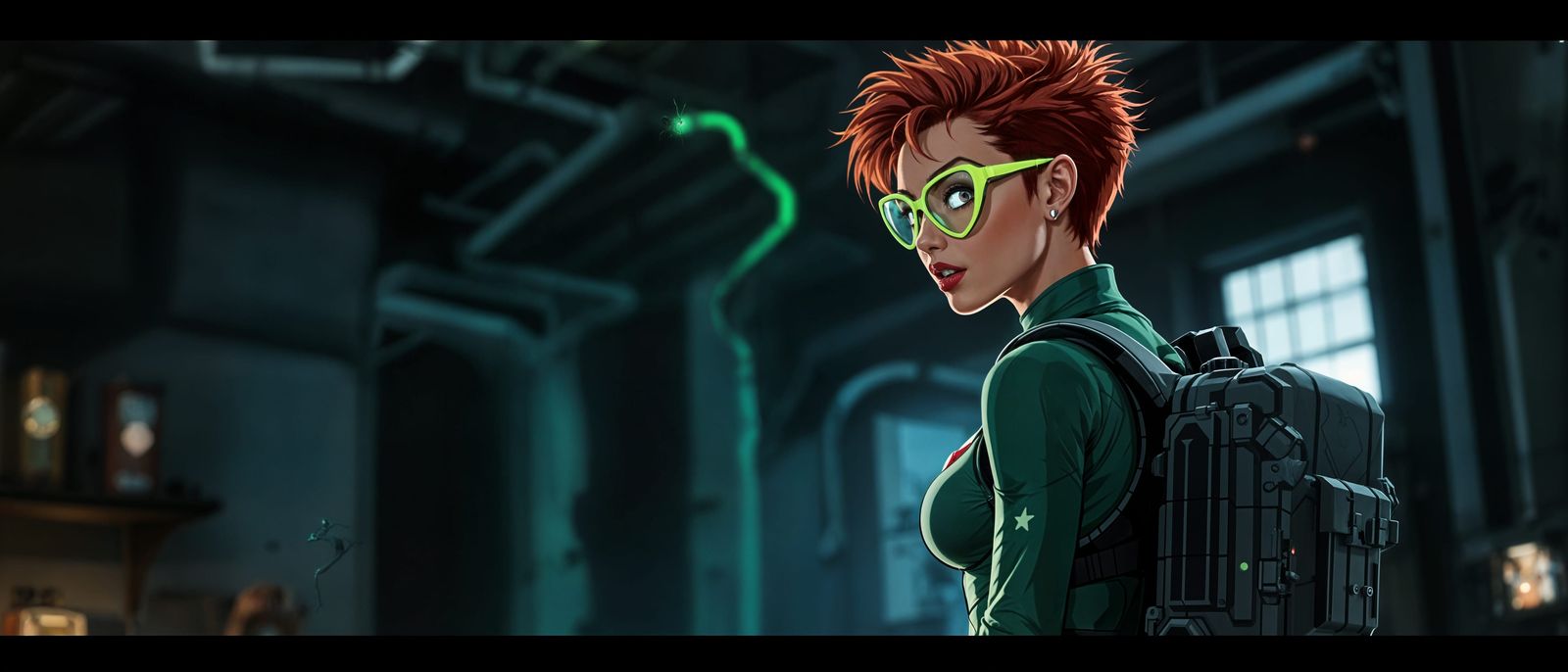 Janine Melnitz in Ghostbusters Cartoon Style