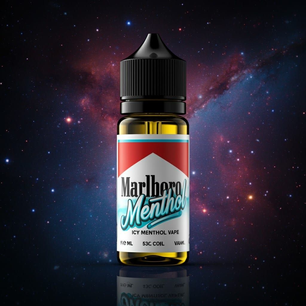Marlboro Menthol E Juice with Galaxy Background