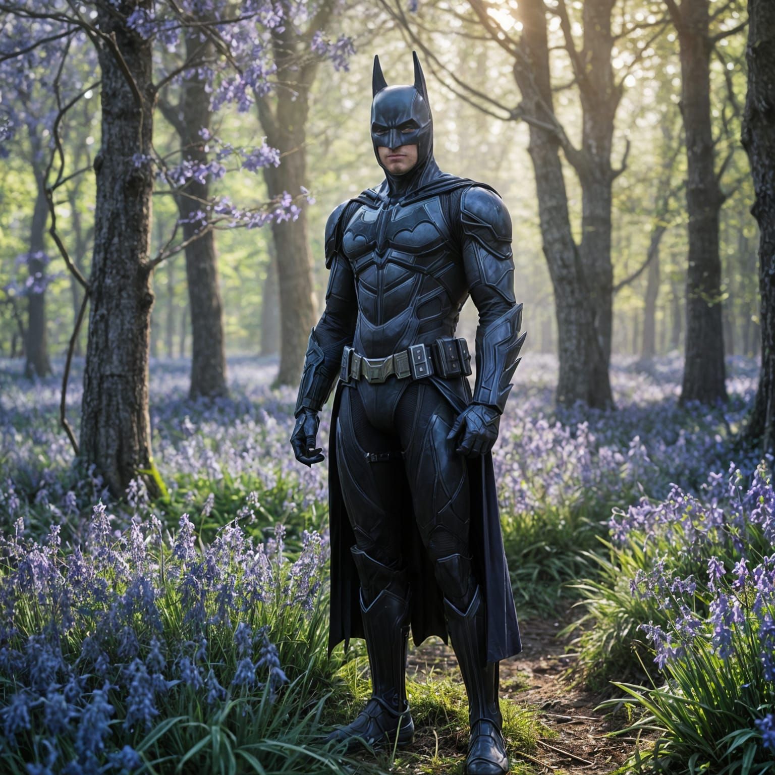 Android Batman Among Bluebells