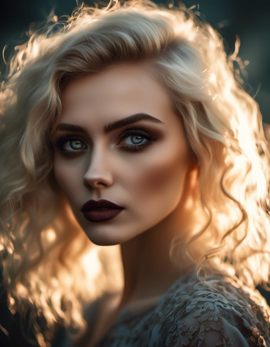 Irish Woman Portrait in Golden Hour, 1930s Style