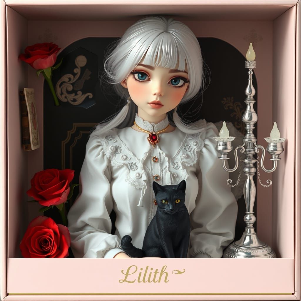 Ethereal Girl Action Figure in Collectible Packaging