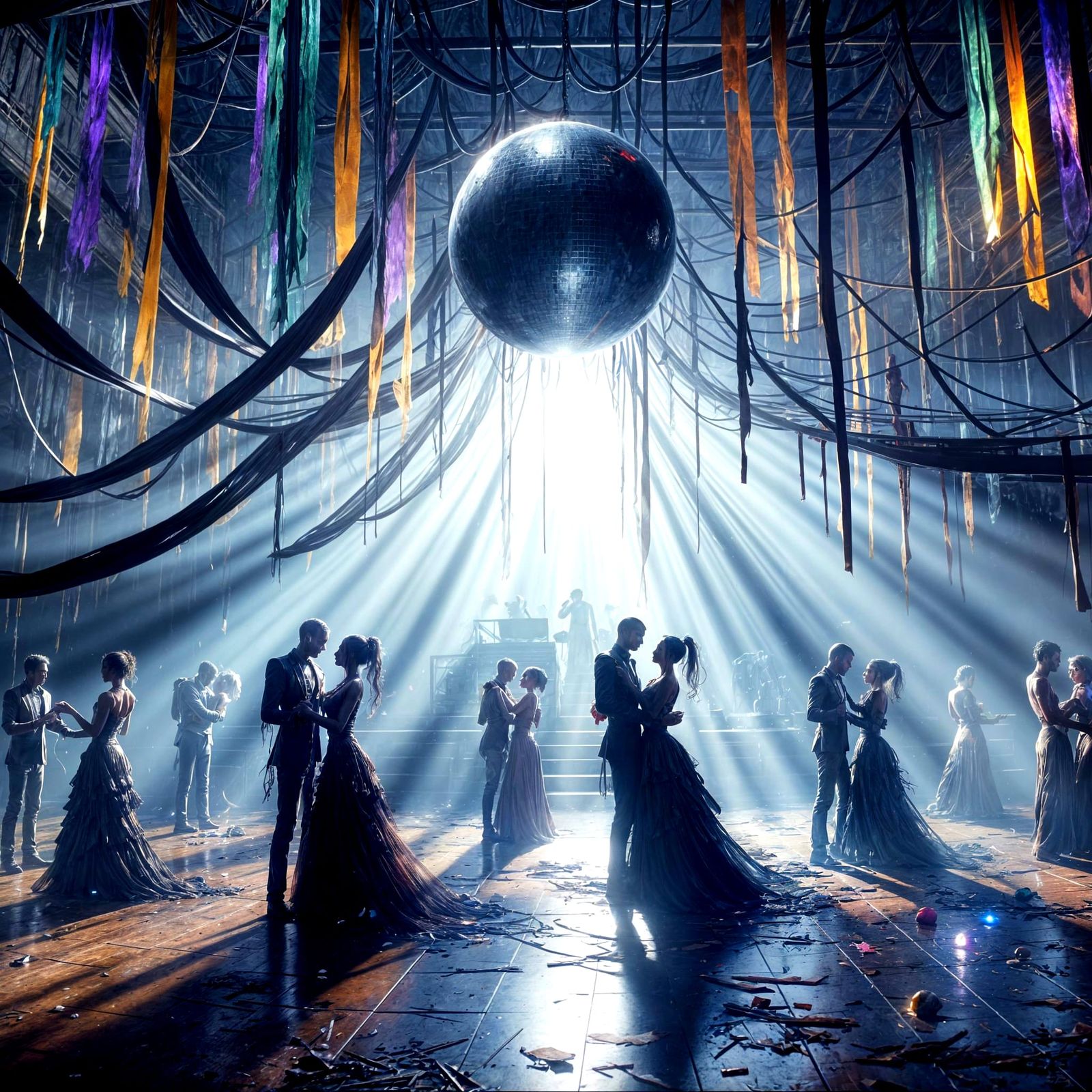 Zombies Dance Amidst Decaying Prom Night Beauty