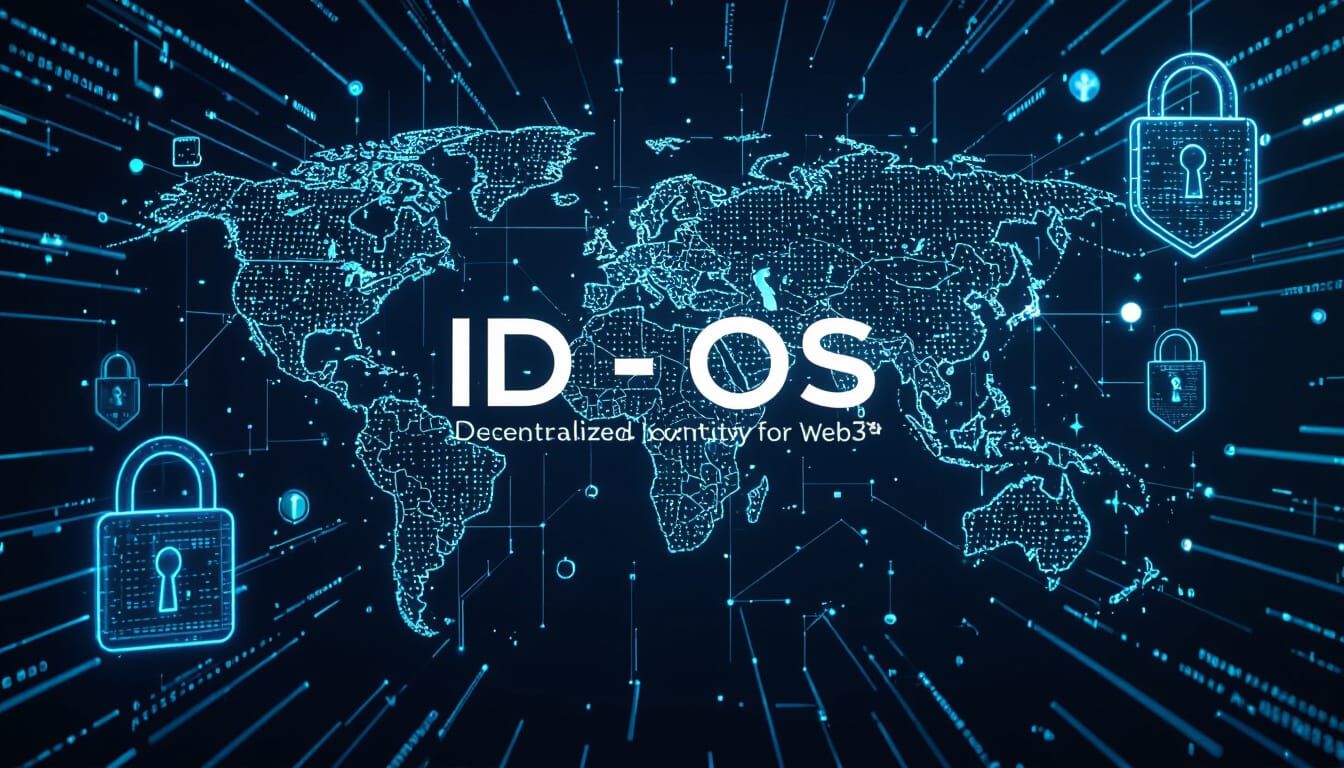 Cyber-Futuristic Banner: Decentralized Identity for Web3