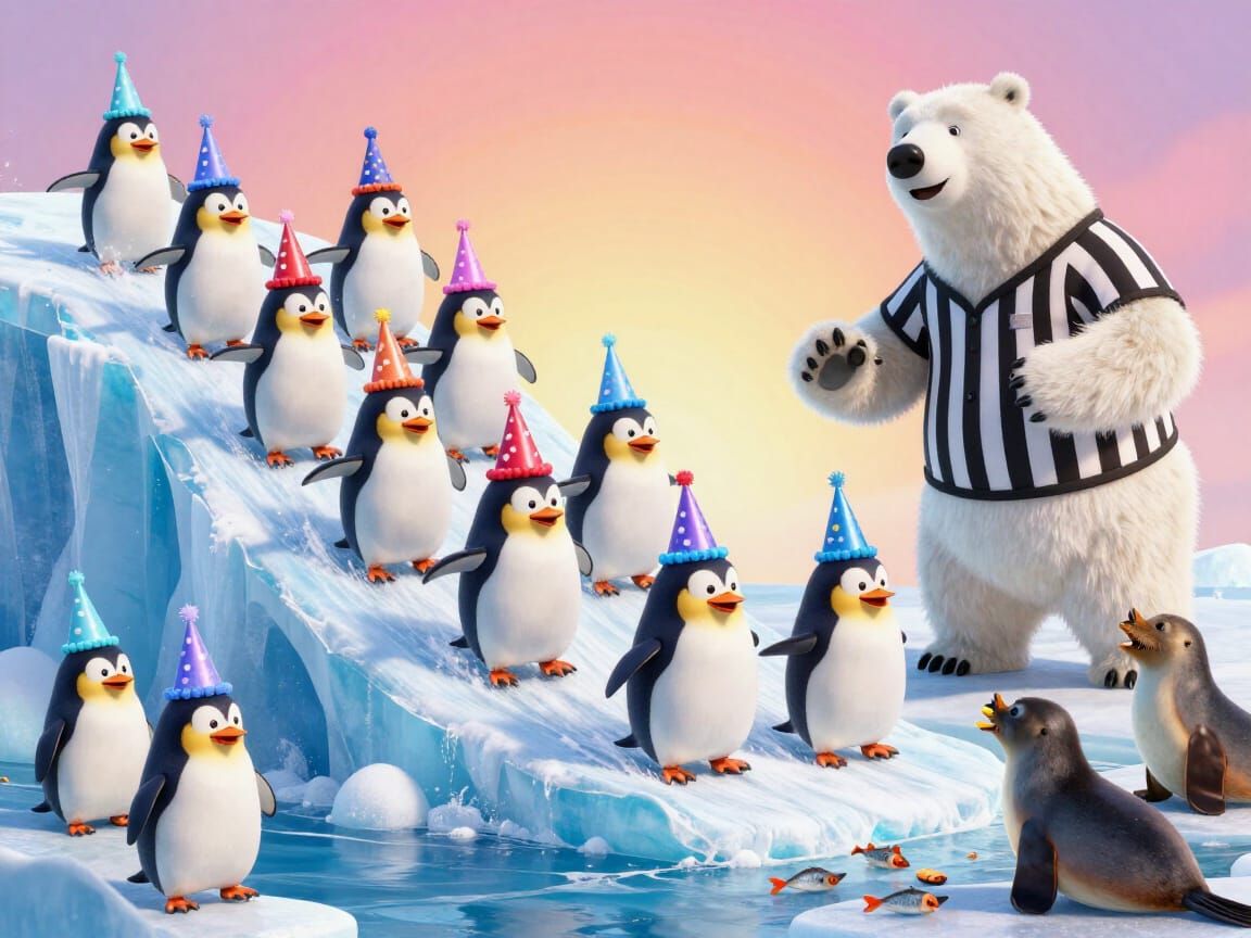 penguins’ fun party