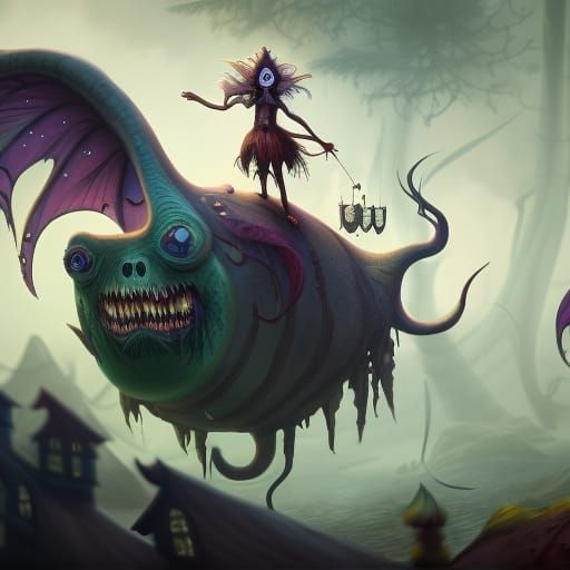 Pirate Monster in Nightmare Before Christmas Style