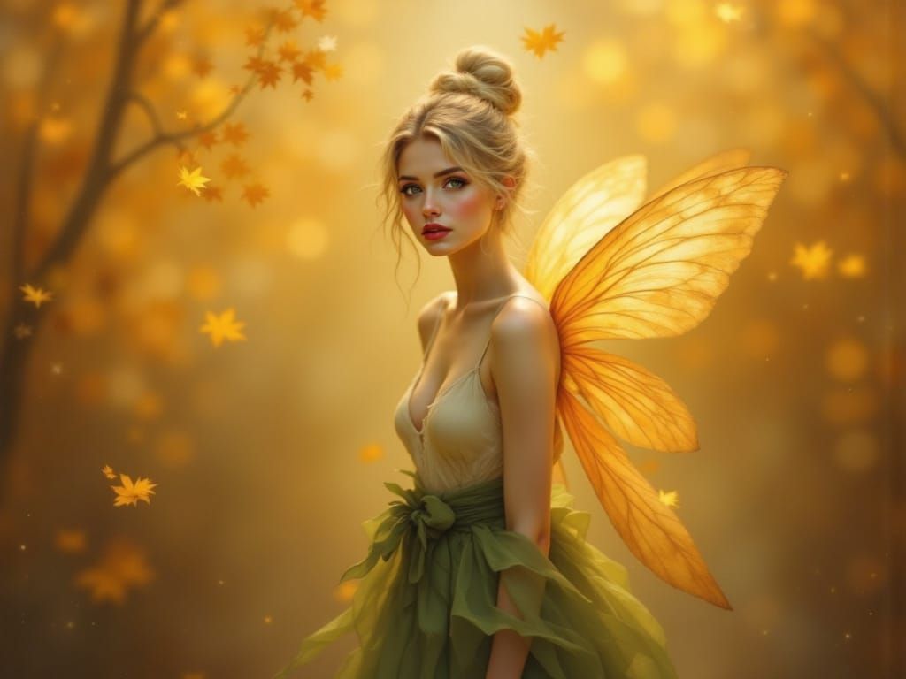Fairy in Amber Honeycomb Glade