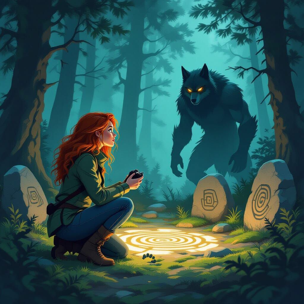 Field Researcher Confronts Werewolf in Stone Circle