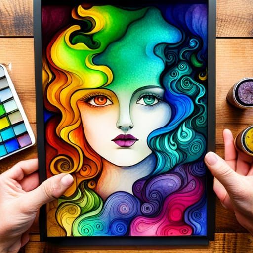 Mystical Wonderland: Alcohol Ink Illustration