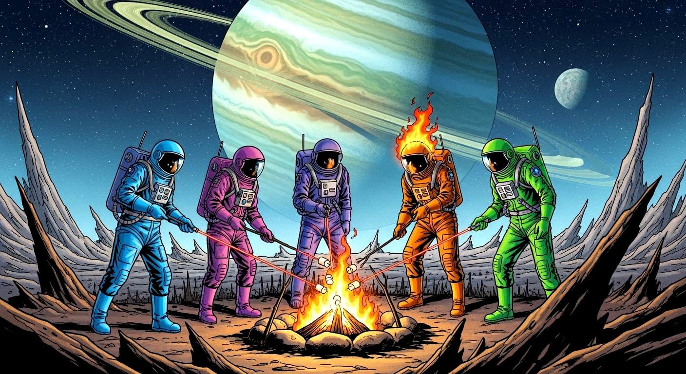 Later, when questioned by the Space Police during their investigation of the incident the other boys: Jim, Steve, Jerry ...