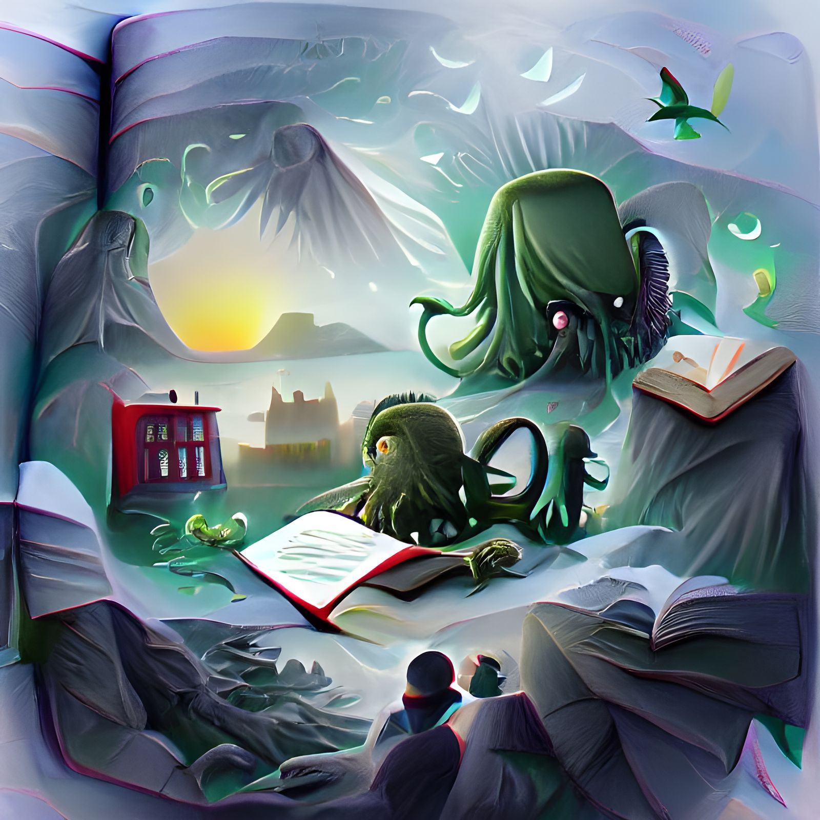 Cthulhu Storybook Illustration