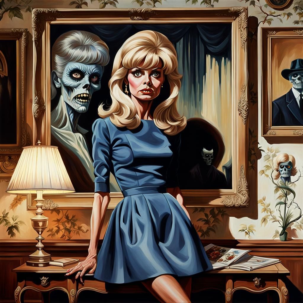 Loni Anderson's Terror: A Detailed Photorealistic Painting