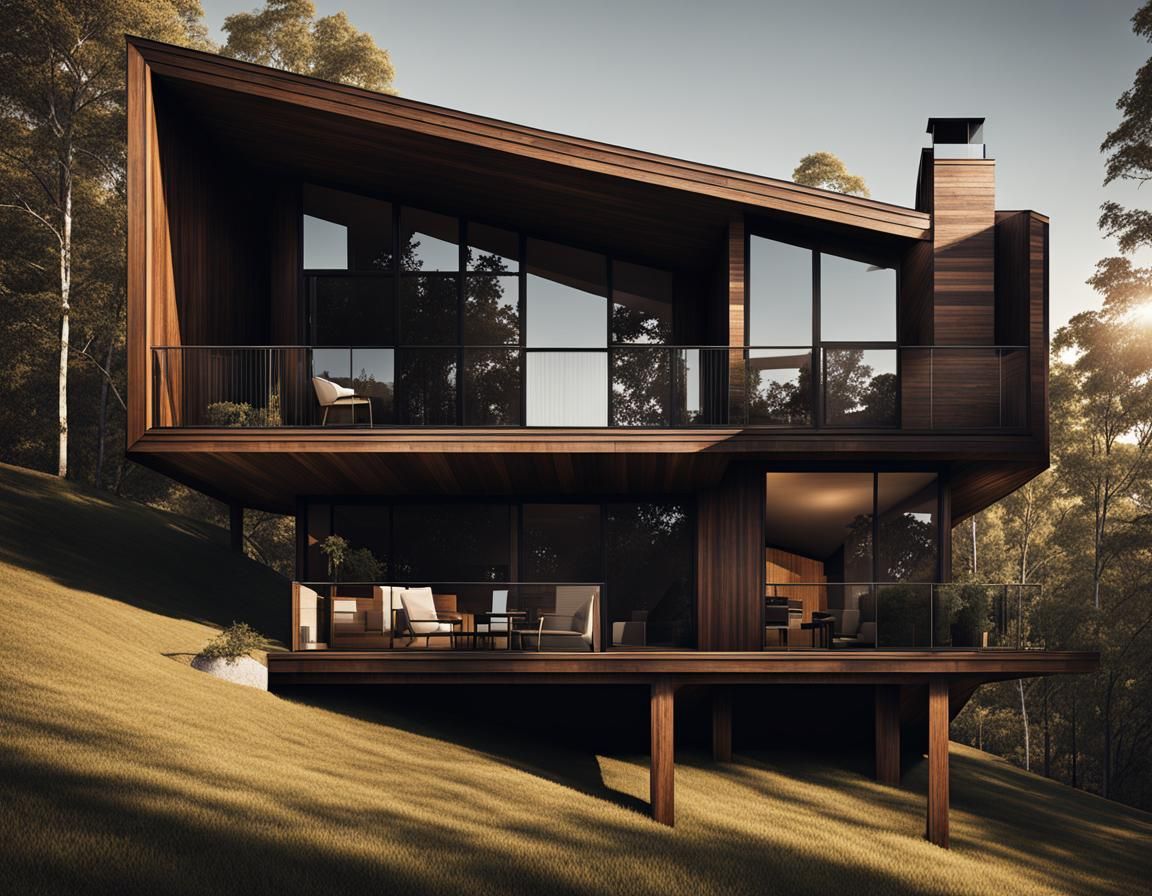 Architectural A-Frame House Brochure Design