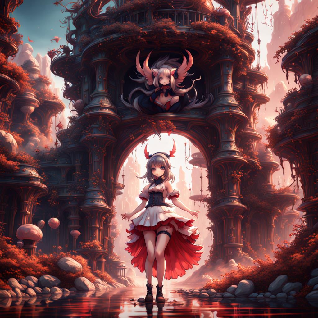 NSFW Anime Girl Detailed Matte Painting