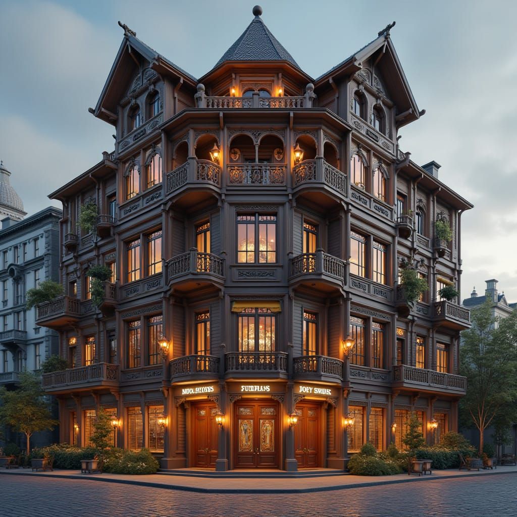 Majestic 1930s Art Deco Animation Studio in Magical Urban Se...