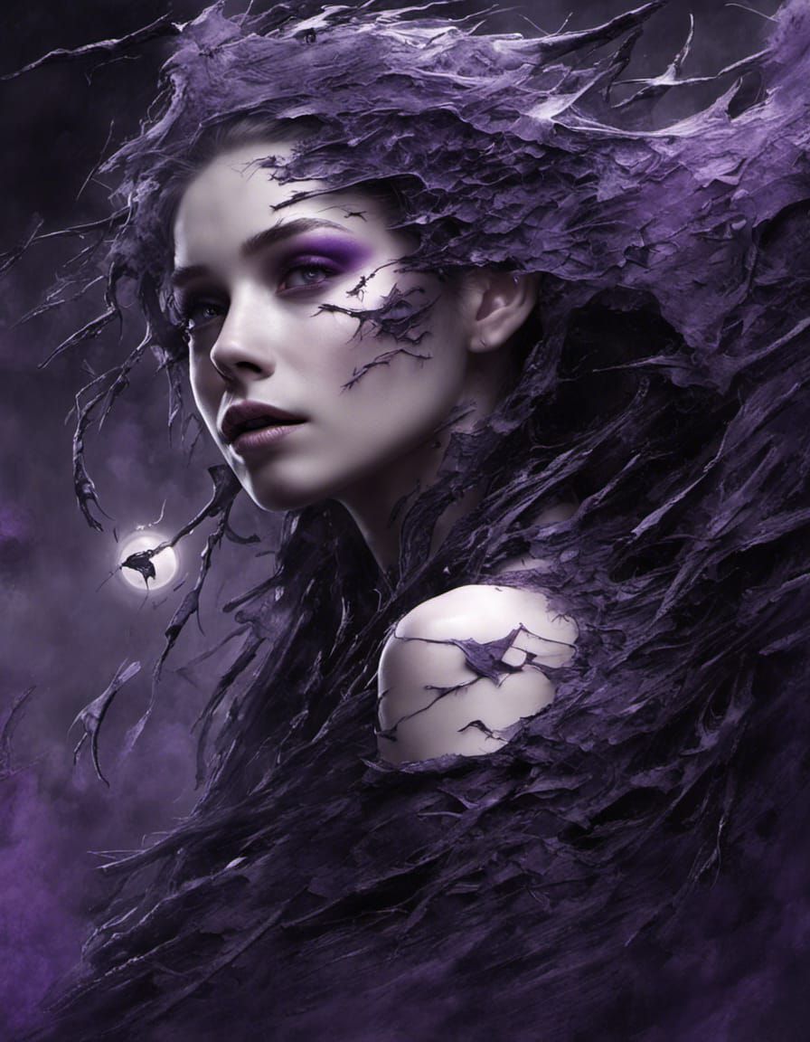 Dystopian Valentine with Splintered Glass Face