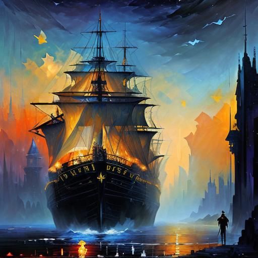 Utopian Society: Minimalist Acrylic Storybook Illustration