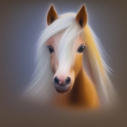 Fantastical Shetland Pony in Hyperdetailed Matte Painting