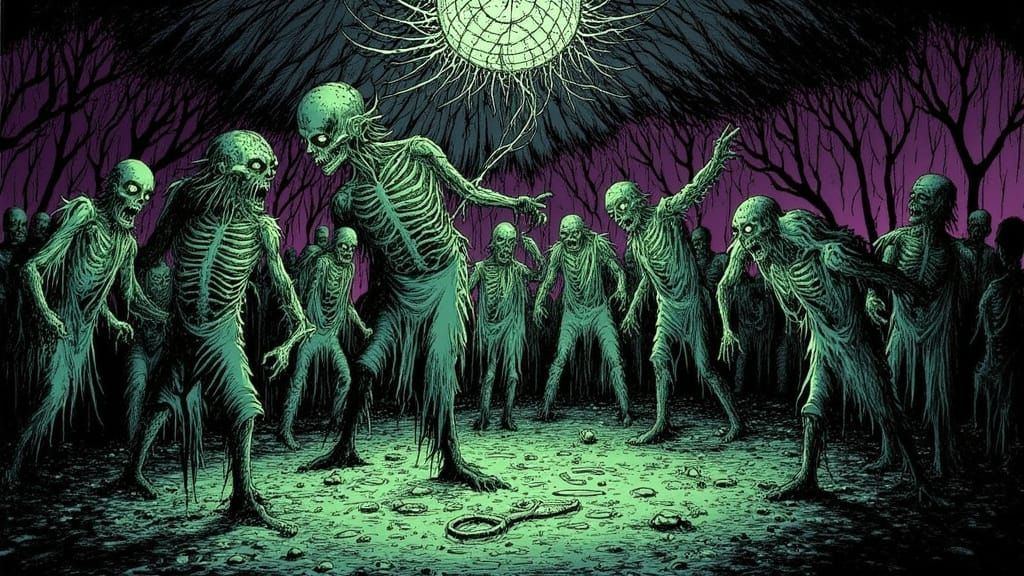 Zombie Prom Night in Gothic Horror Style