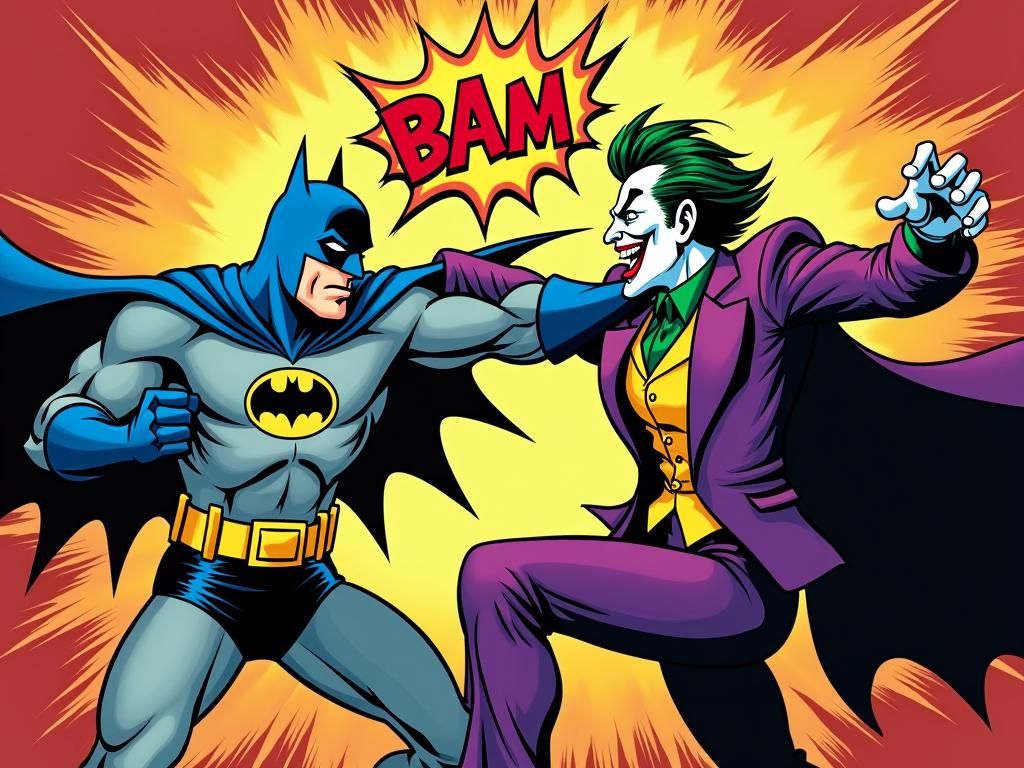 Batman and the Joker.