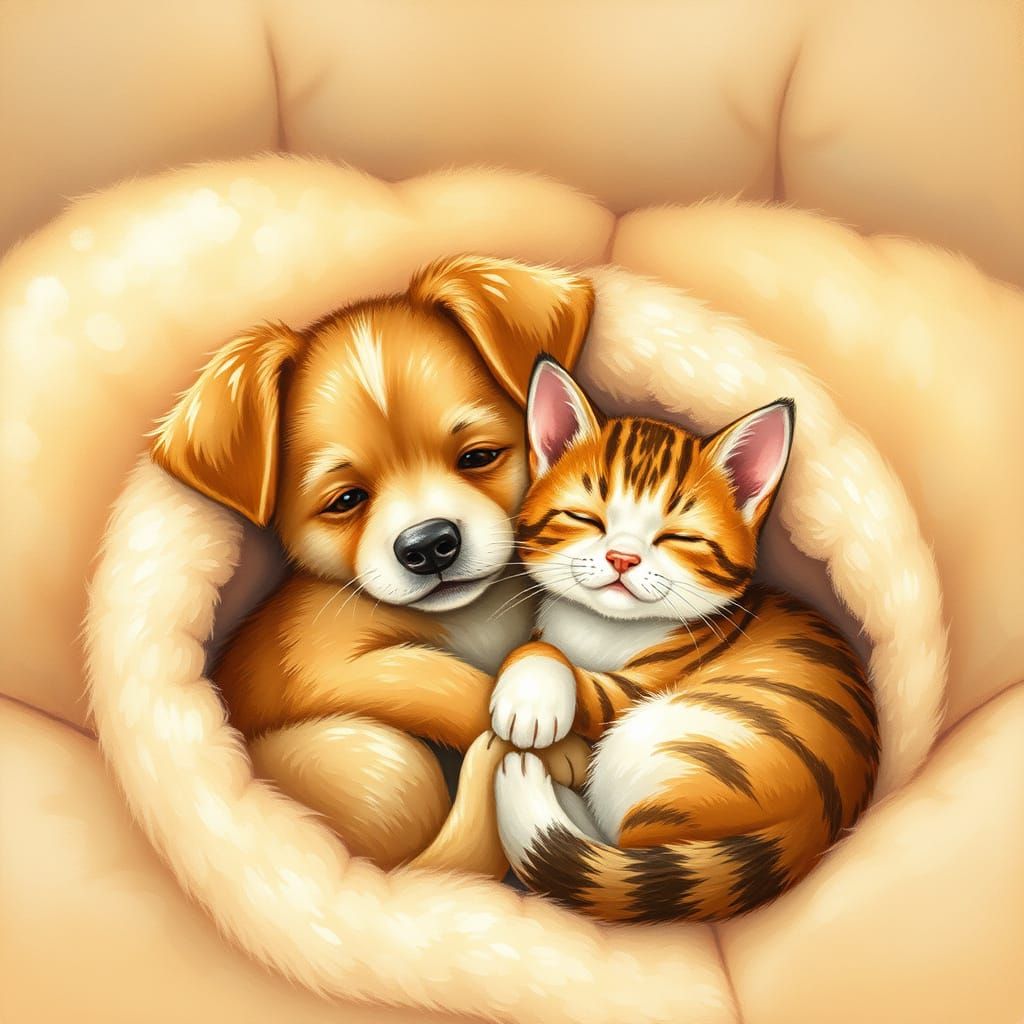 Whimsical Friends in Cozy Harmony