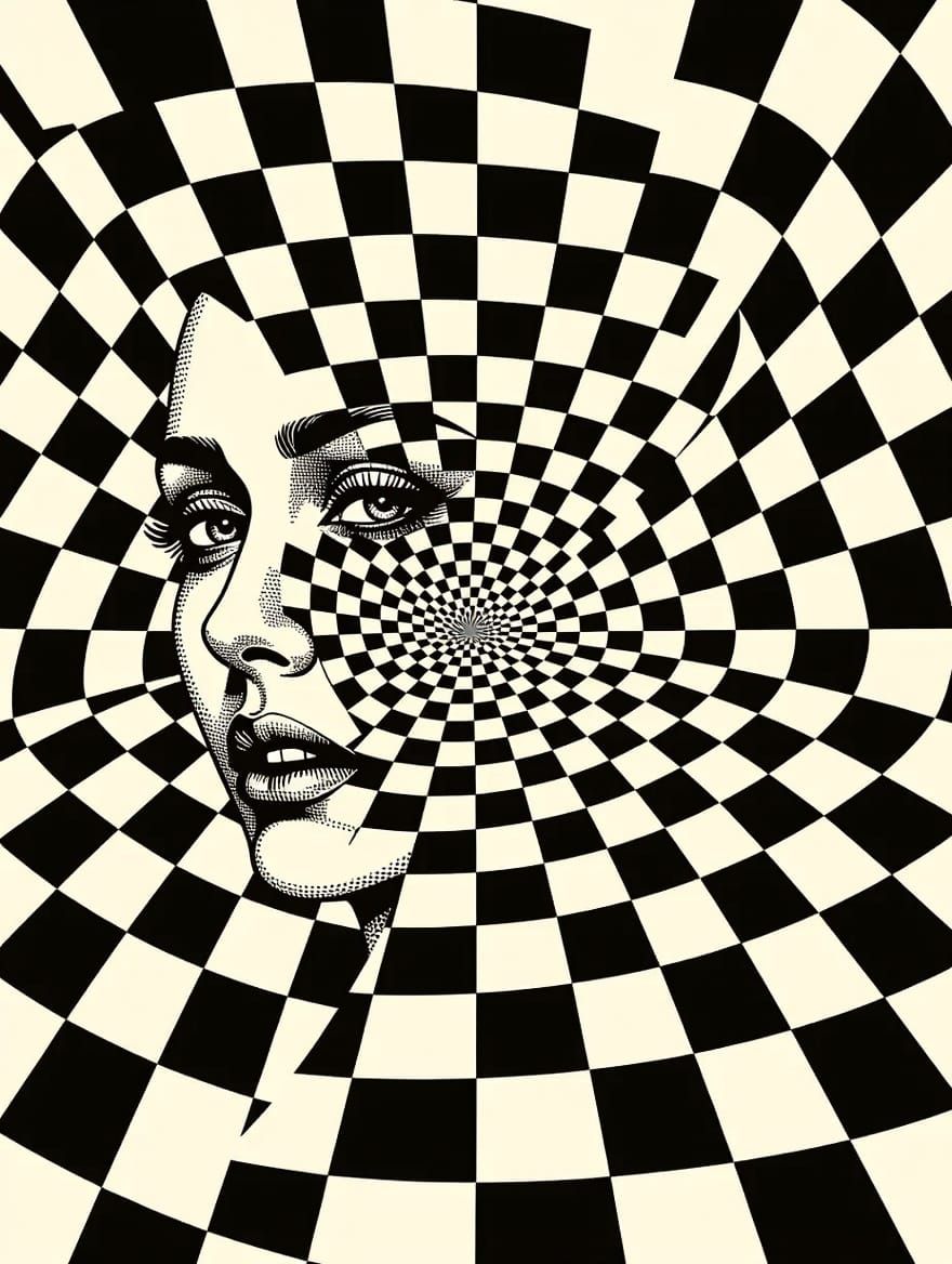 The Agony of Her Soul Caught in a Moment of Dramatic Pause a...