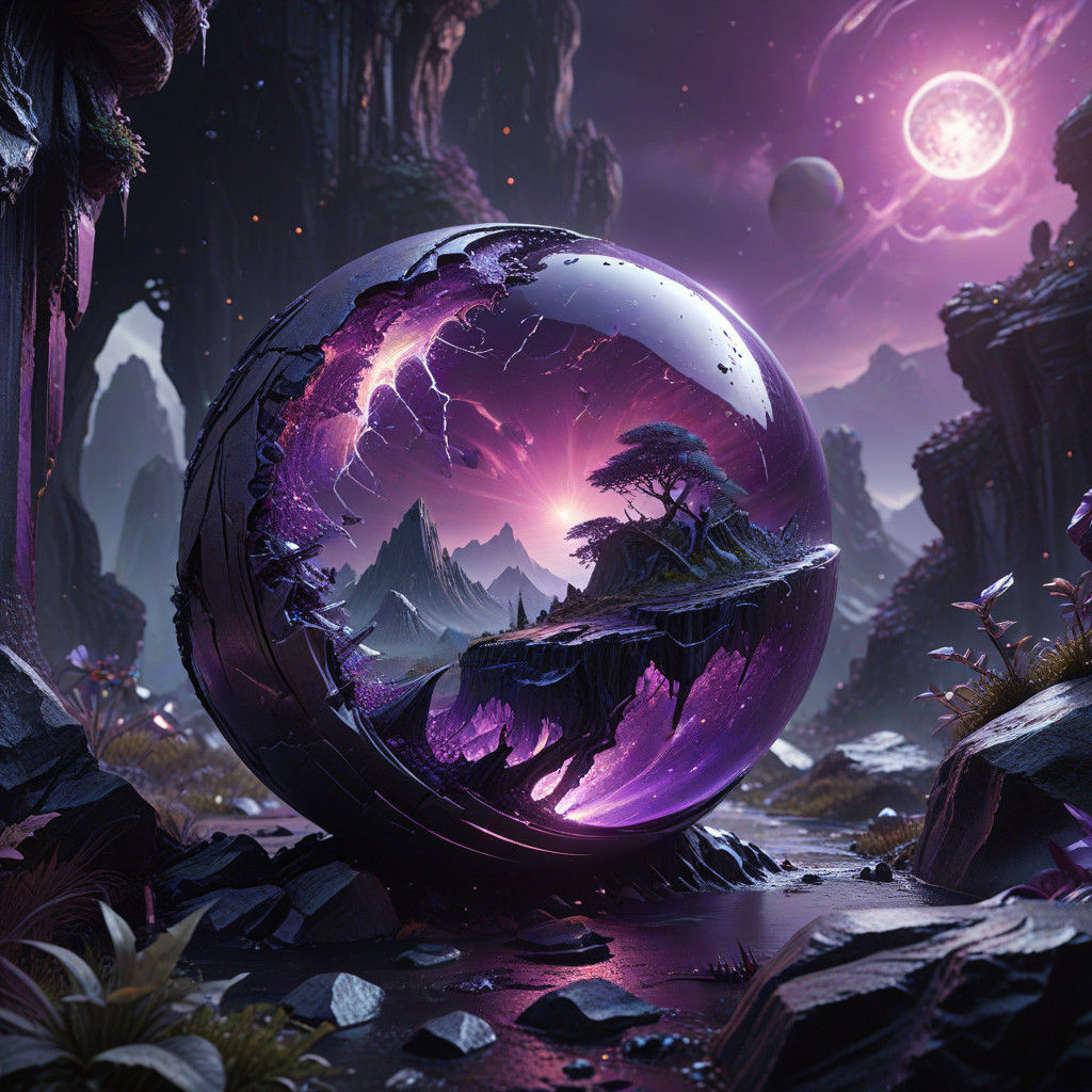 Cosmic Wreckage in Ethereal Hues