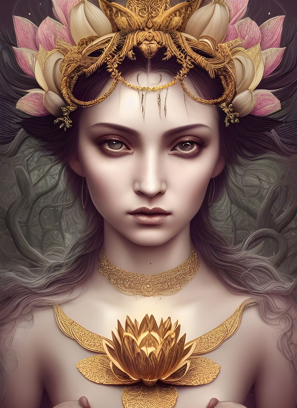Lady of Lotus Flowers